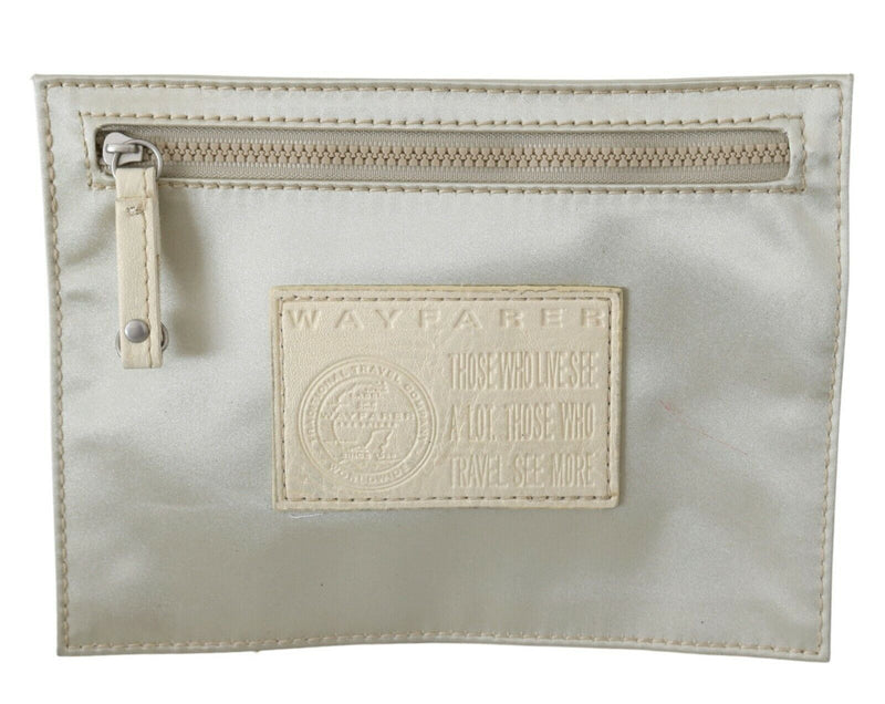 WAYFARER Elegante Monedero de Tela Blanca