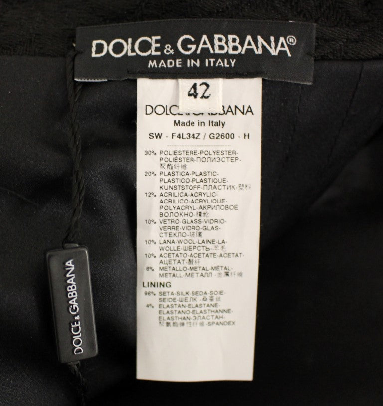 Dolce & Gabbana Schwarzer Kristallmeister -Meisterwerk Rock