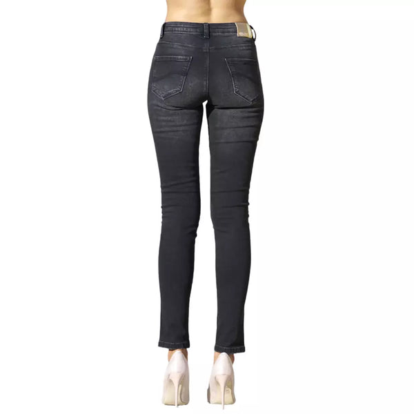 Ja Zee Black Cotton Damen Jeans