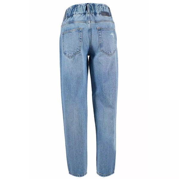 Ja Zee Blue Cotton Women Jeans