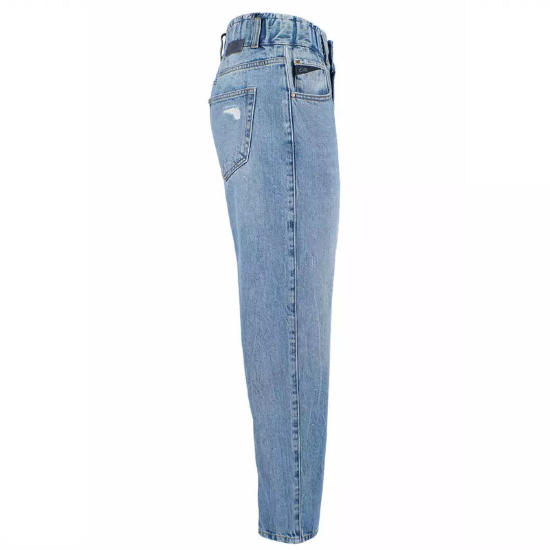 Ja Zee Blue Cotton Women Jeans