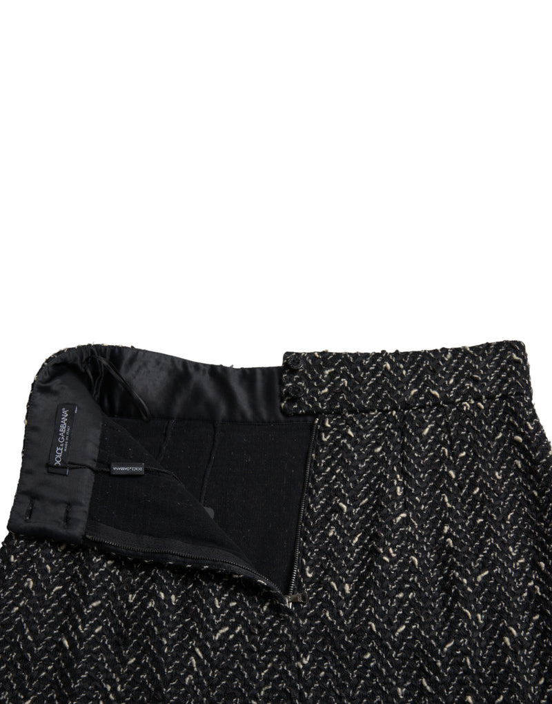 Dolce & Gabbana Eleganter Tweed-Minirock mit hohem Tweed