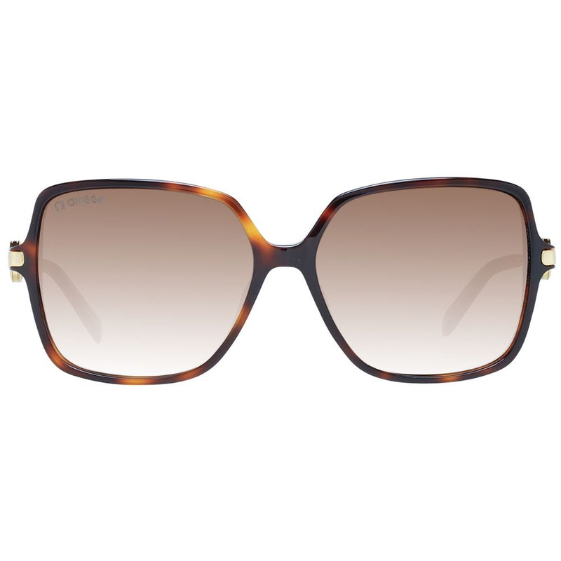 Omega Brown Women Sonnenbrille