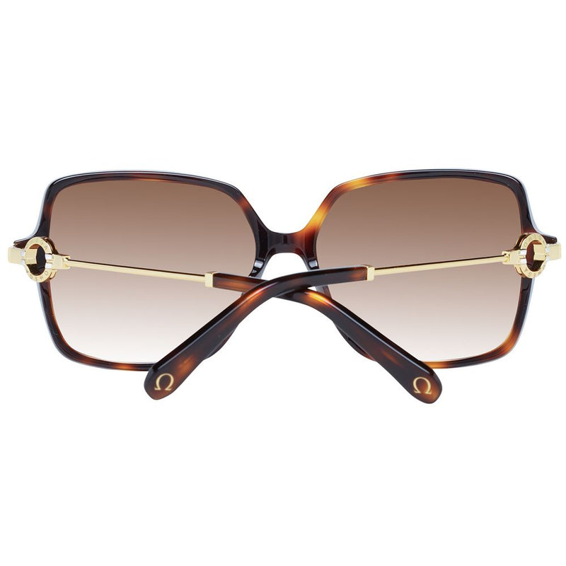 Omega Brown Women Sonnenbrille