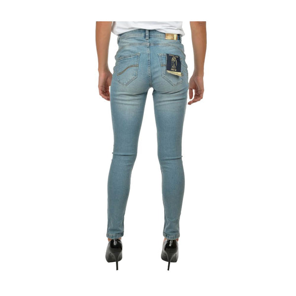 Ja Zee Hell Blue Cotton Damen Damenkinder Jean