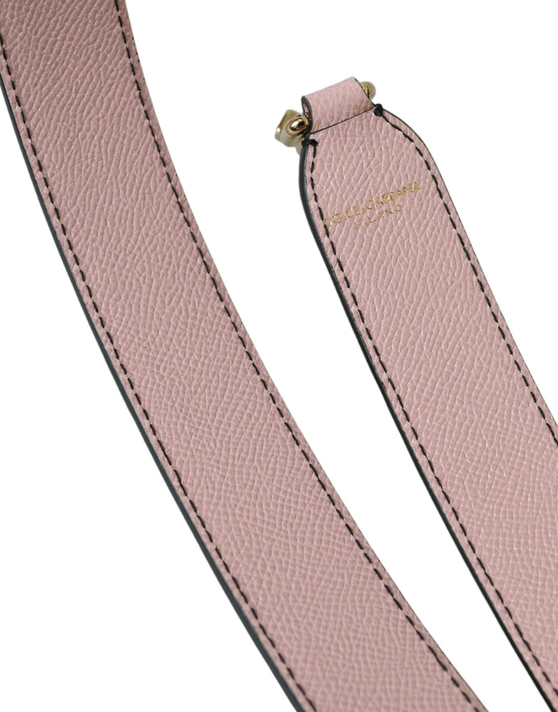 Dolce & Gabbana Pink Leder Handtasche Accessoire Schultergurt