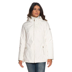 Ja Zee White Polyester Frauenjacke