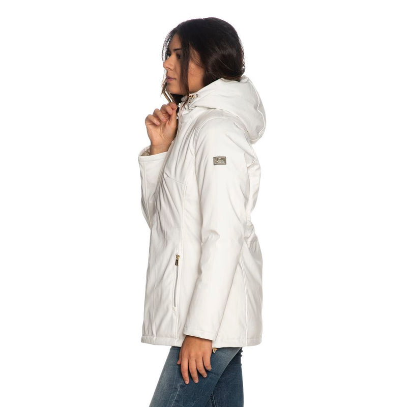 Ja Zee White Polyester Frauenjacke