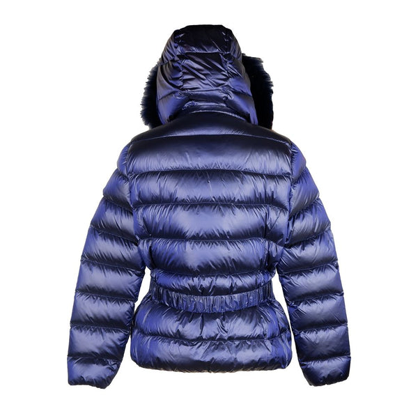 Chaqueta azul elegante Yes Zee con piel Murmasky