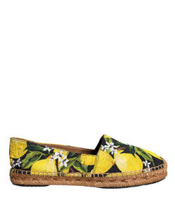 Dolce & Gabbana Multicolor -Zitronen -Slip auf Espadrilles -Schuhe