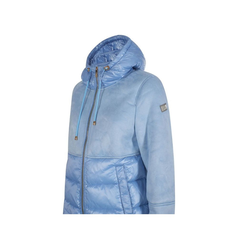 Yes Zee Light Blue Nylon Jacket