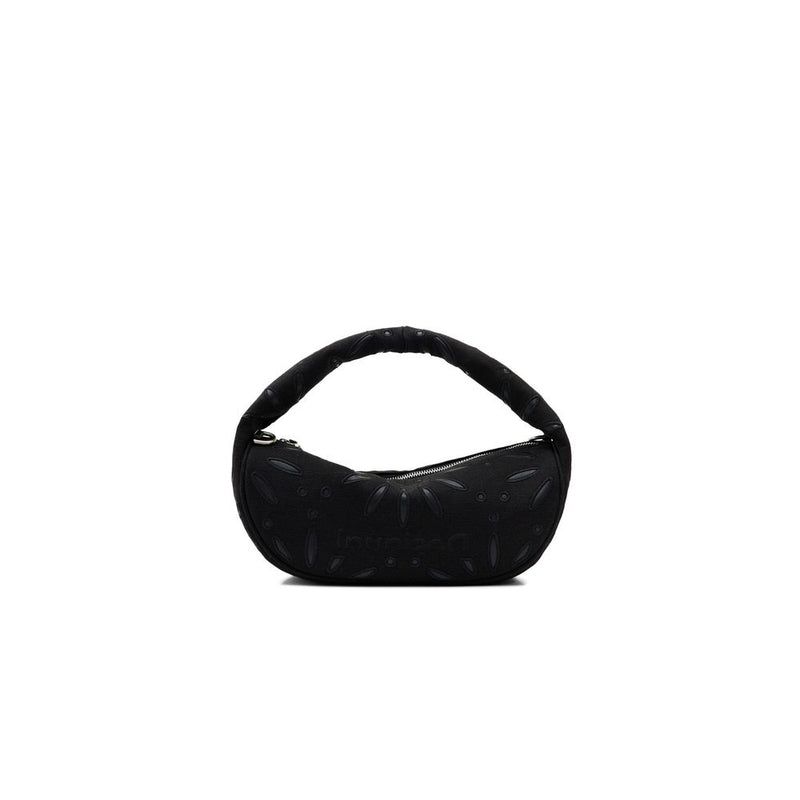 Desigual Black Juta Handtasche