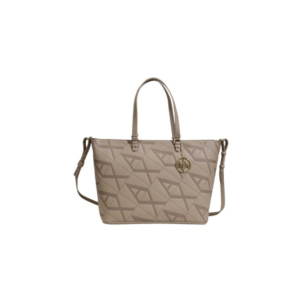 Armani Exchange Bolso de mano de polietileno beige