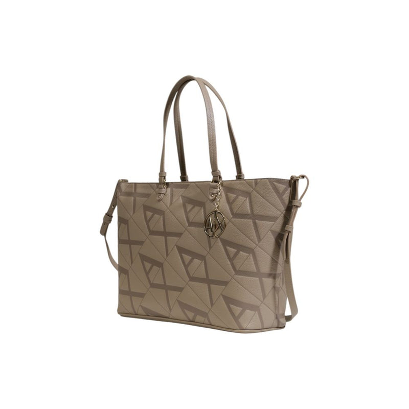 Armani Exchange Bolso de mano de polietileno beige