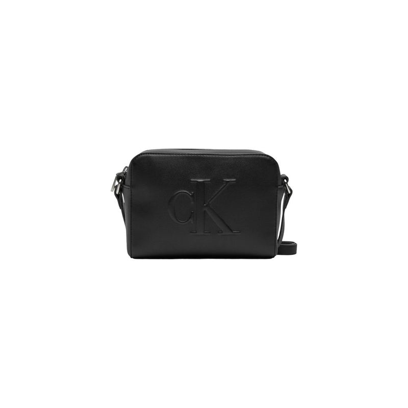 Bolso de mano de cuero sintético negro de Calvin Klein Jeans