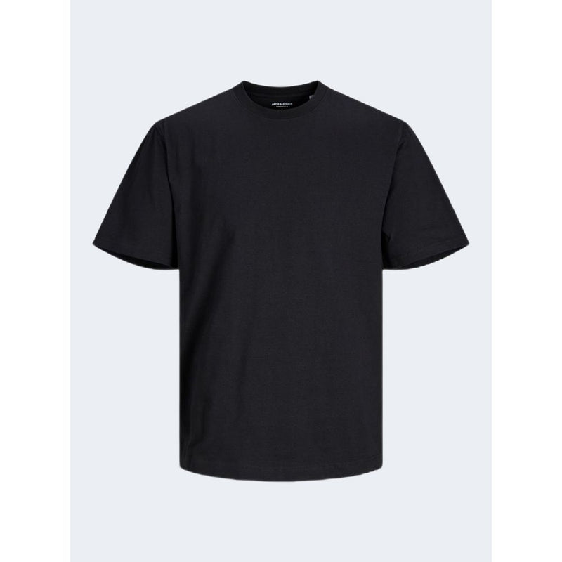 Jack Jones Black Cotton T-Shirt