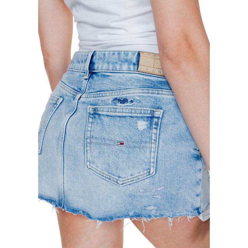 Tommy Hilfiger Jeans hellblau recycelter Baumwollrock