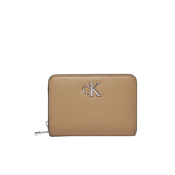 Cartera de poliéster reciclado beige de Calvin Klein