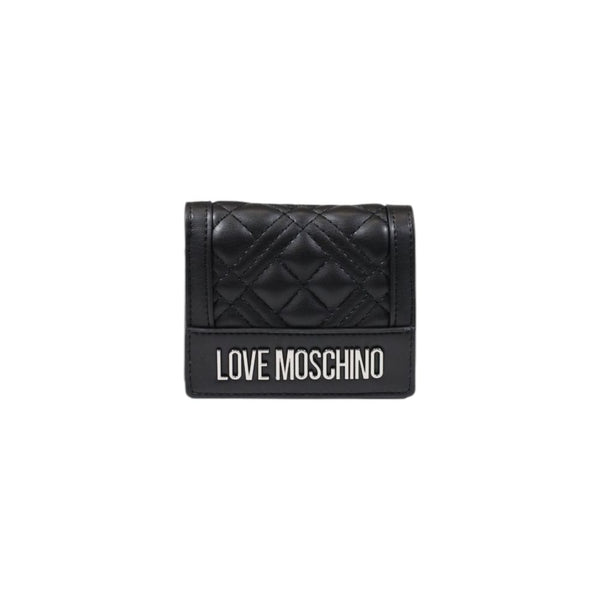 Liebe Moschino schwarzer Polyethylen -Brieftasche