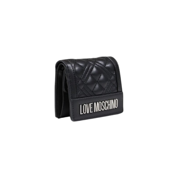 Liebe Moschino schwarzer Polyethylen -Brieftasche