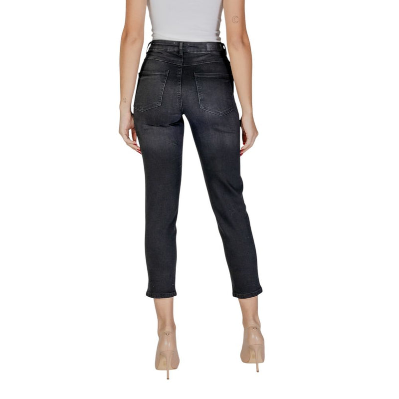 Ichi schwarze Baumwolljeans & Pant