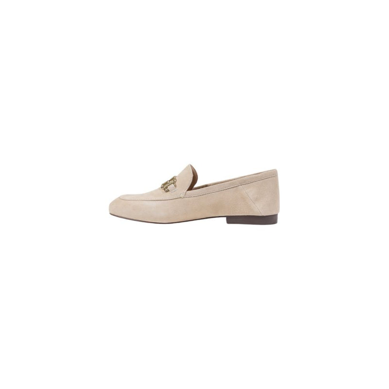 Rate beige Leder flacher Schuh