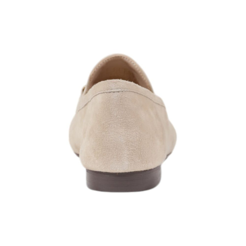 Rate beige Leder flacher Schuh