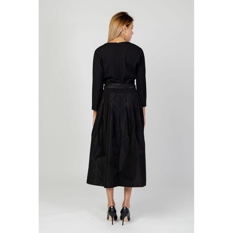 Sandro Ferrone Black Polyester Kleid