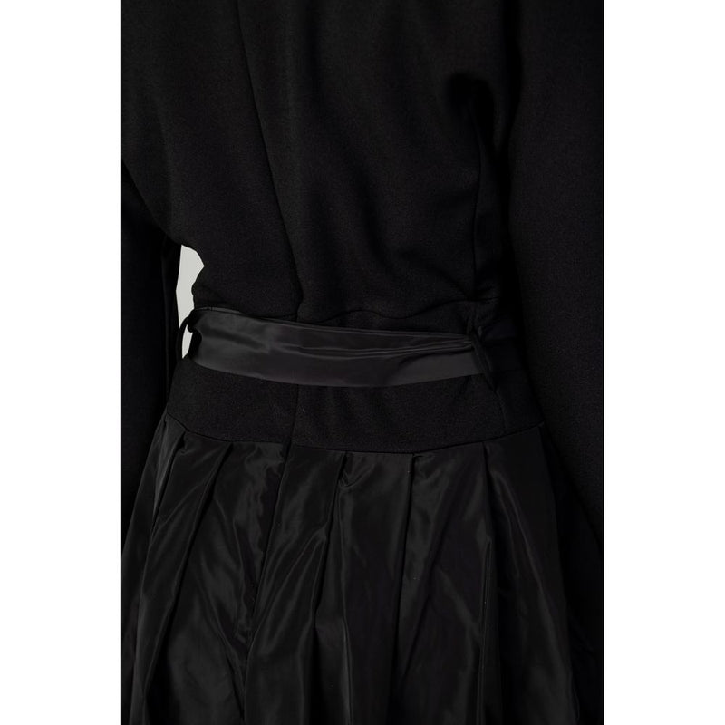 Sandro Ferrone Black Polyester Kleid