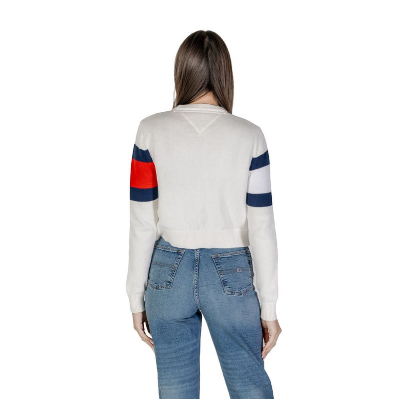 Tommy Hilfiger Jeans weiße Baumwoll-Rigenerato-Tops & T-Shirt