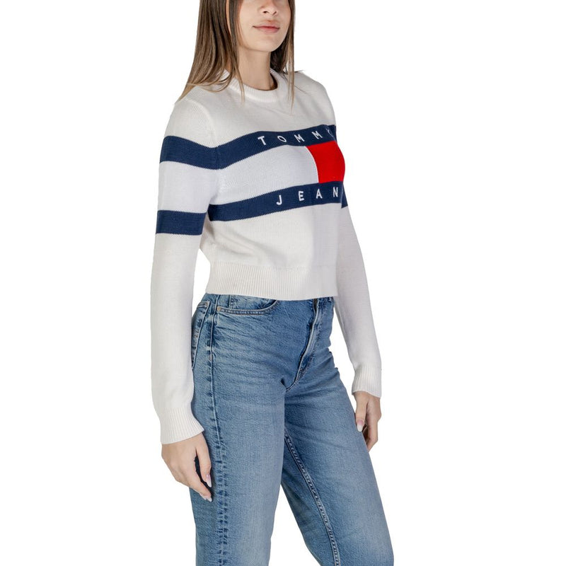 Tommy Hilfiger Jeans weiße Baumwoll-Rigenerato-Tops & T-Shirt