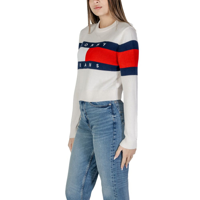 Tommy Hilfiger Jeans weiße Baumwoll-Rigenerato-Tops & T-Shirt