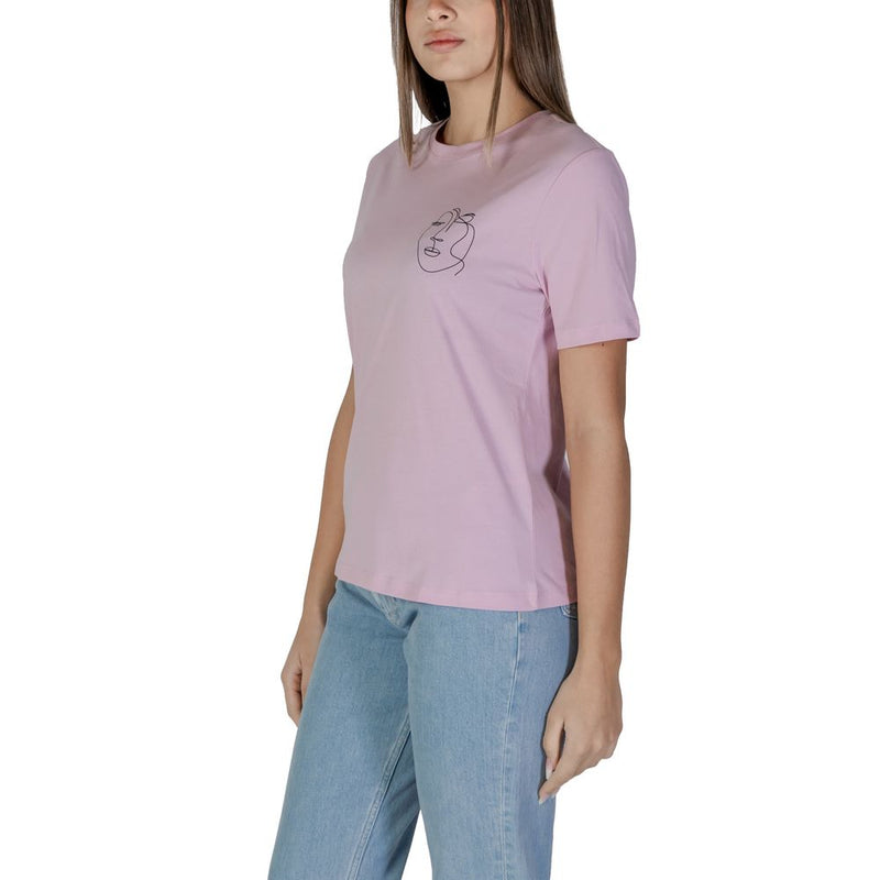 Vila Clothes Multicolor Cotton Tops & T-Shirt