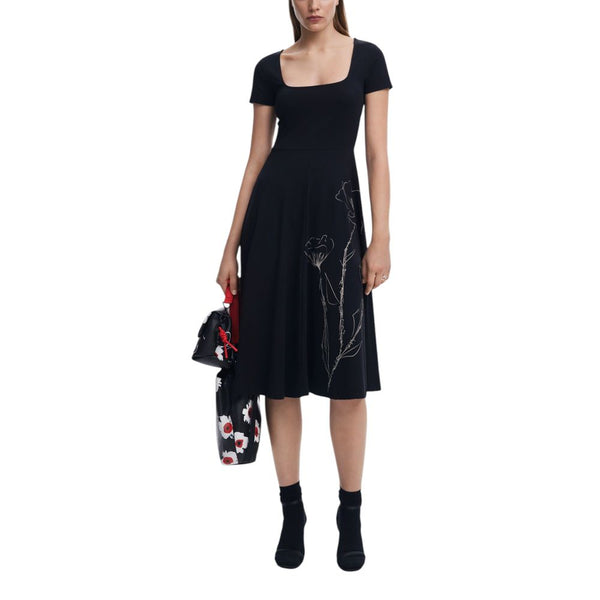 Desigual Black Baumwollkleid