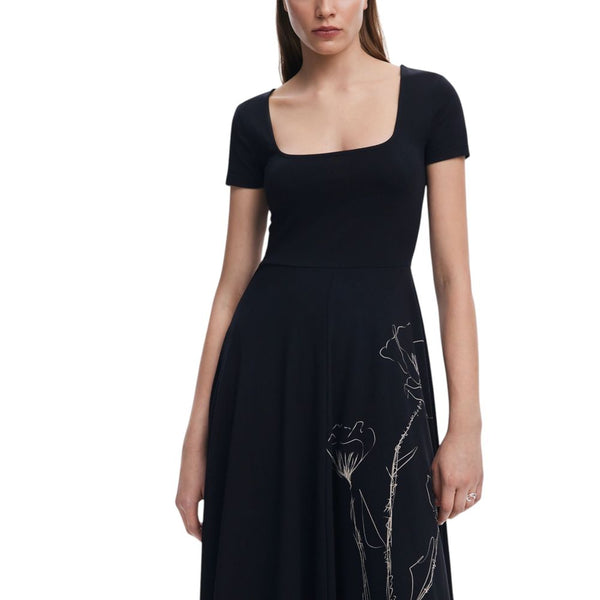 Desigual Black Baumwollkleid