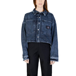 Calvin Klein Jeans Blue Recycled Cotton Jackets & Coat