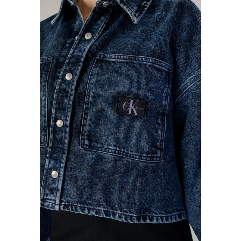 Calvin Klein Jeans Blue Recycled Cotton Jackets & Coat