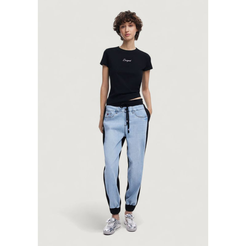 Desigual Black Cotton Jeans & Pant