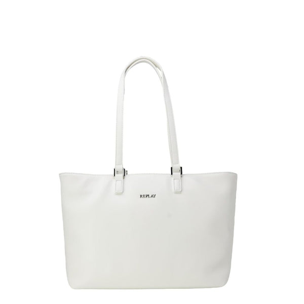 Replay white polythylene handbag