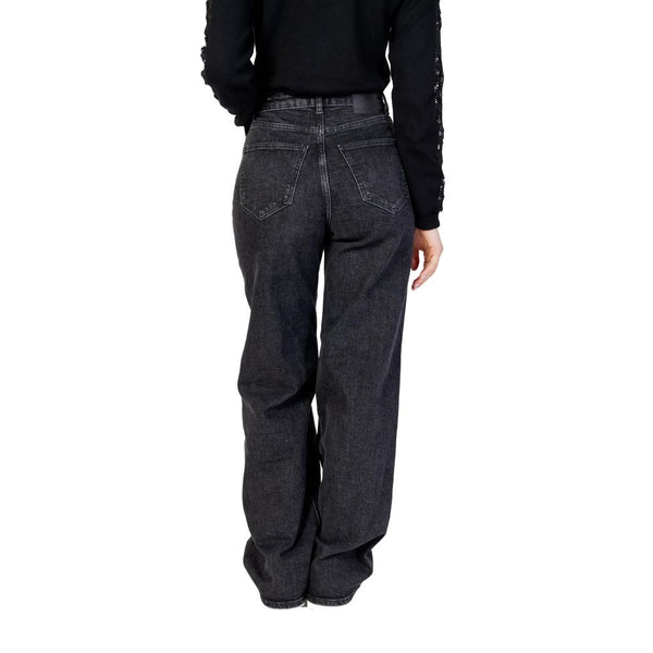 Nur schwarze Baumwolljeans & Pant