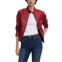 Desigual Red Polyester Jackets & Coat