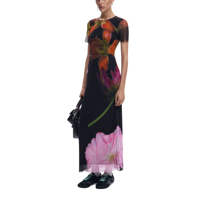 Desigual Black Viscose Dress