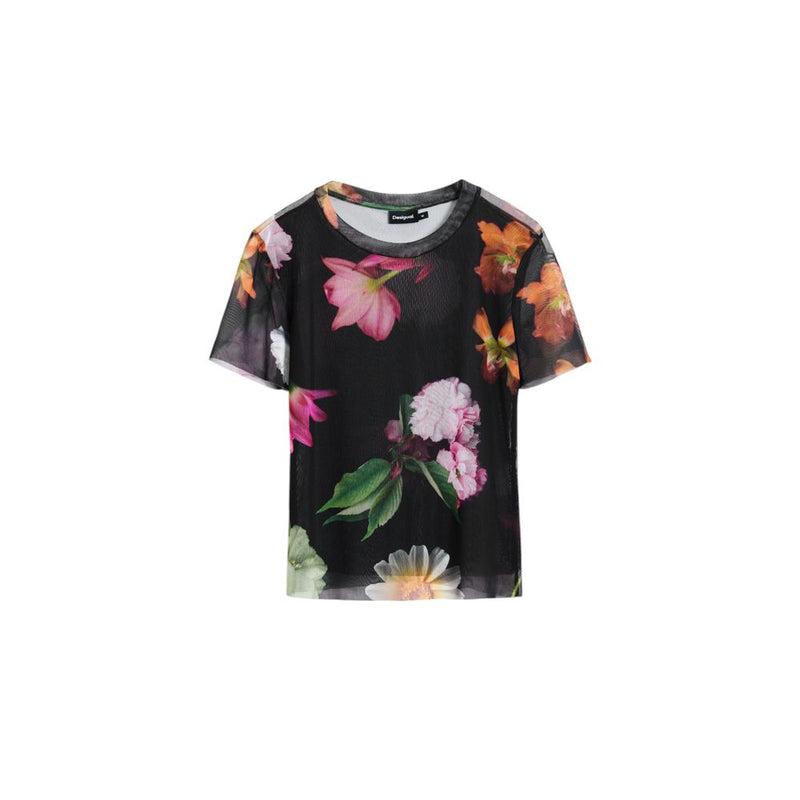 Desigual Black Polyester Tops & T-Shirt