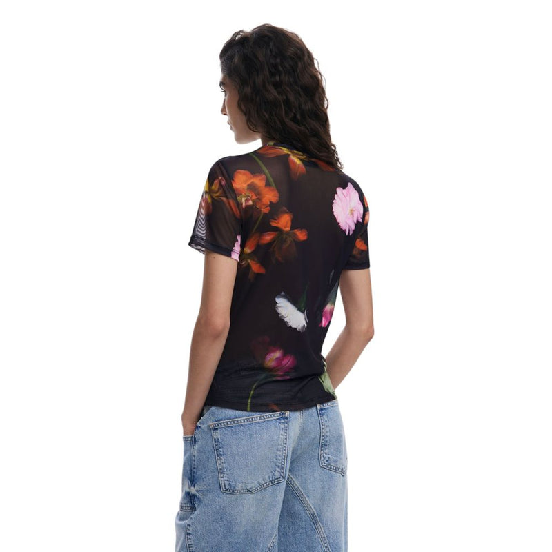 Desigual Black Polyester Tops & T-Shirt