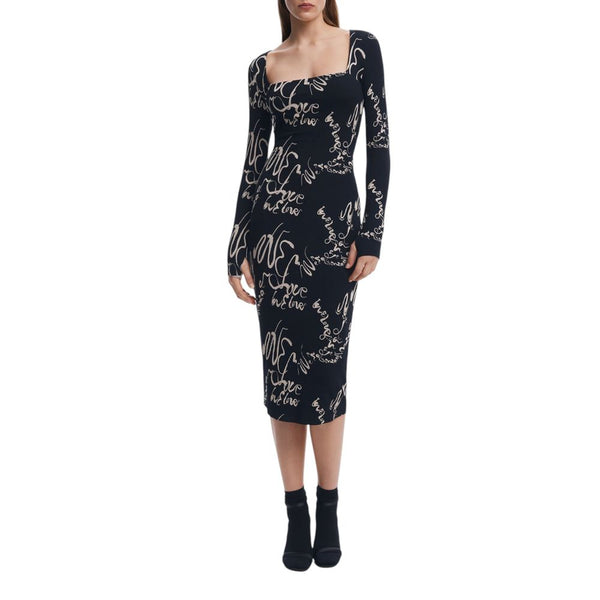 Desigual Black Viscose Dress