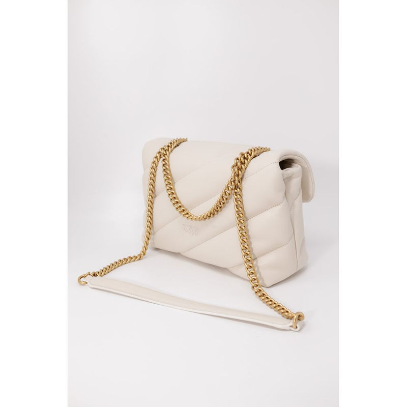 PINKO White Leather Handbag