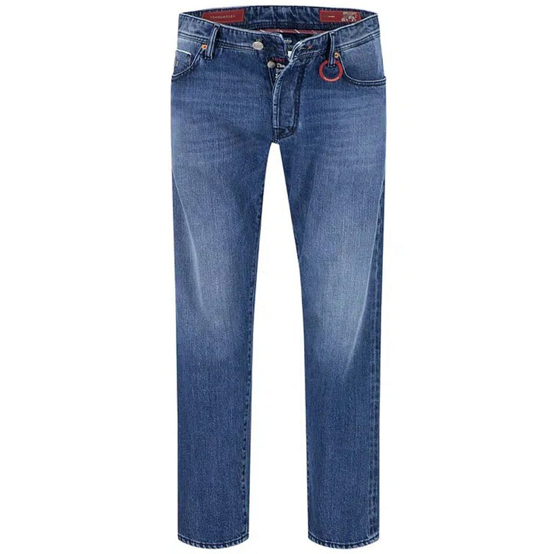 Tramarossa Blue Cotton Jeans & Pant