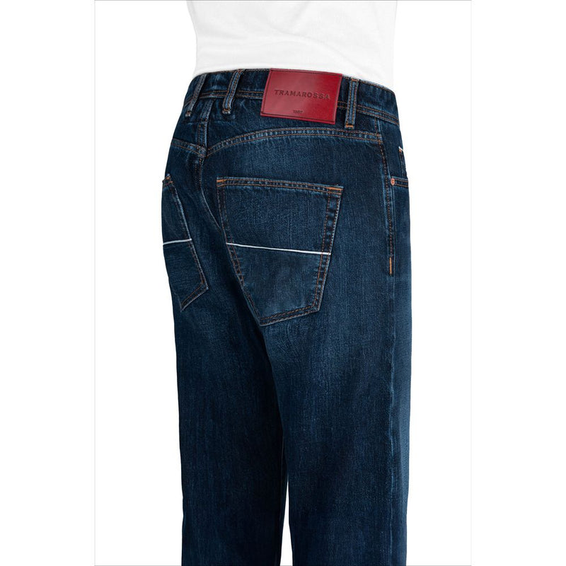 Tramarossa Blue Cotton Jeans & Pant