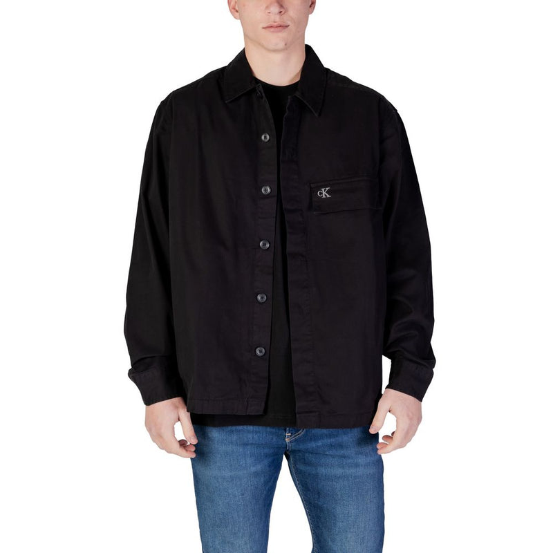 Calvin Klein Jeans Black Cotton Rigenerato Shirt