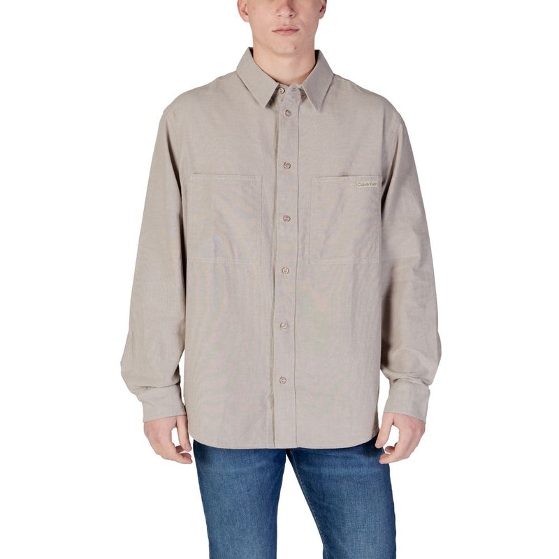 Calvin Klein Jeans Gray Cotton Rigenerato Shirt